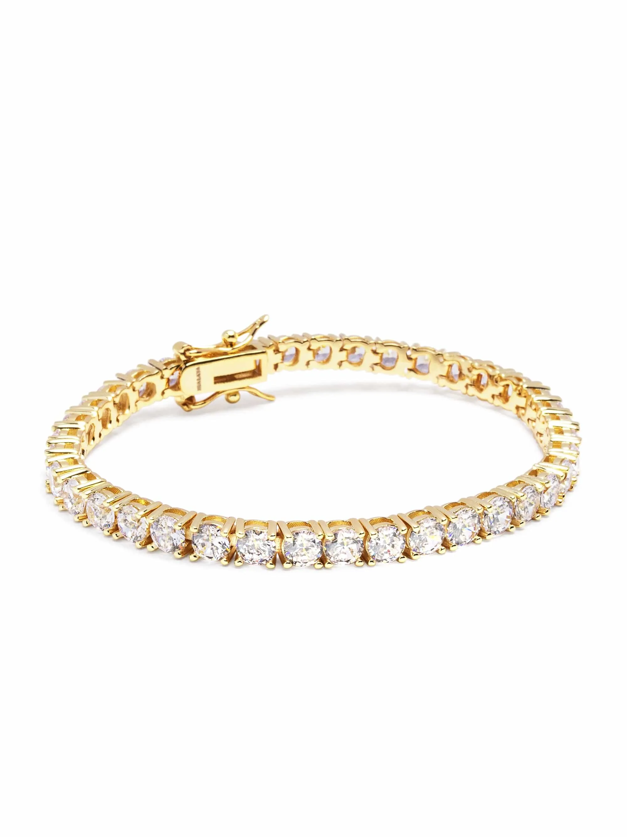 Tennis Bracelet with Gold
