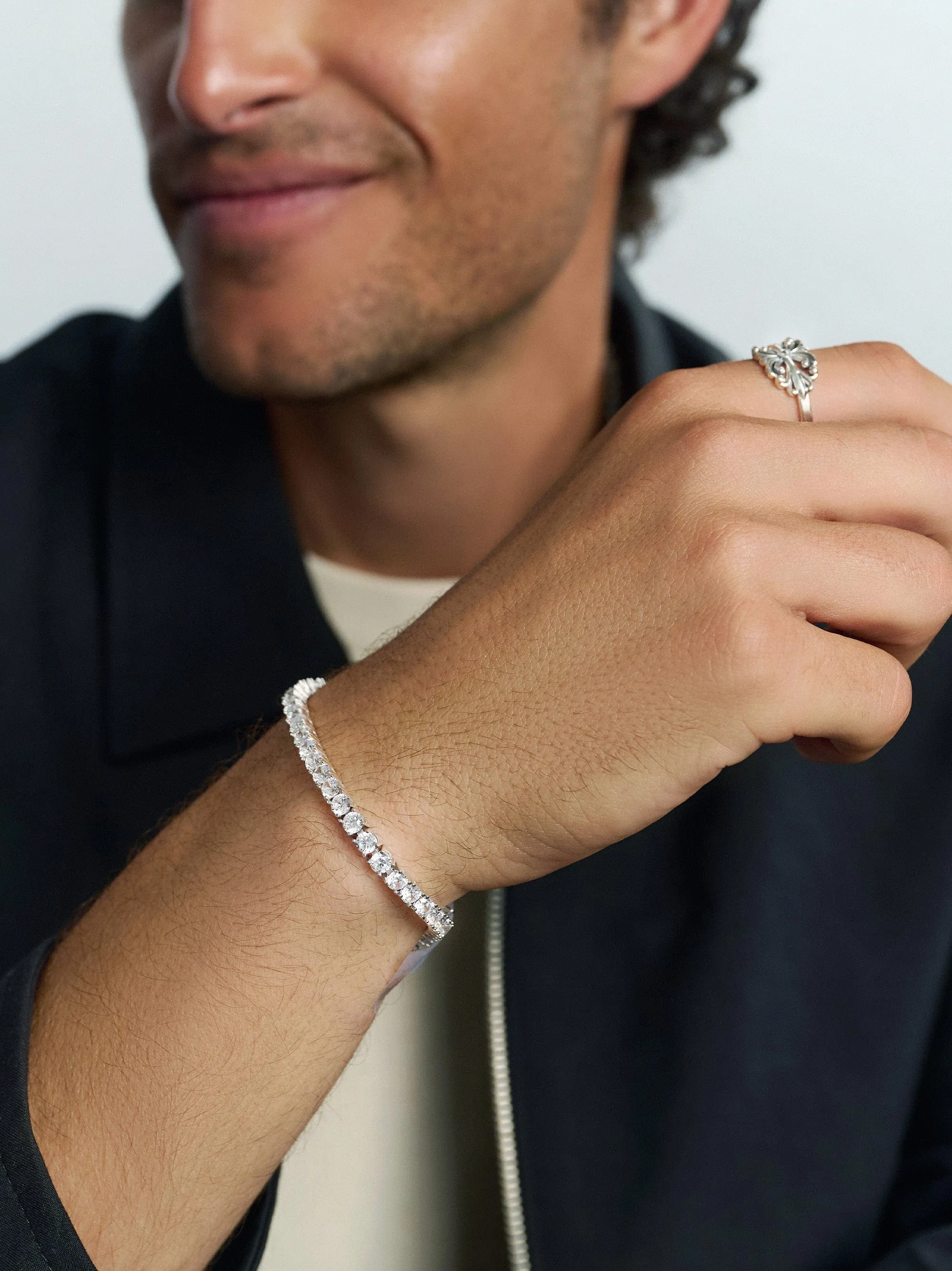 Tennis Bracelet with Silver