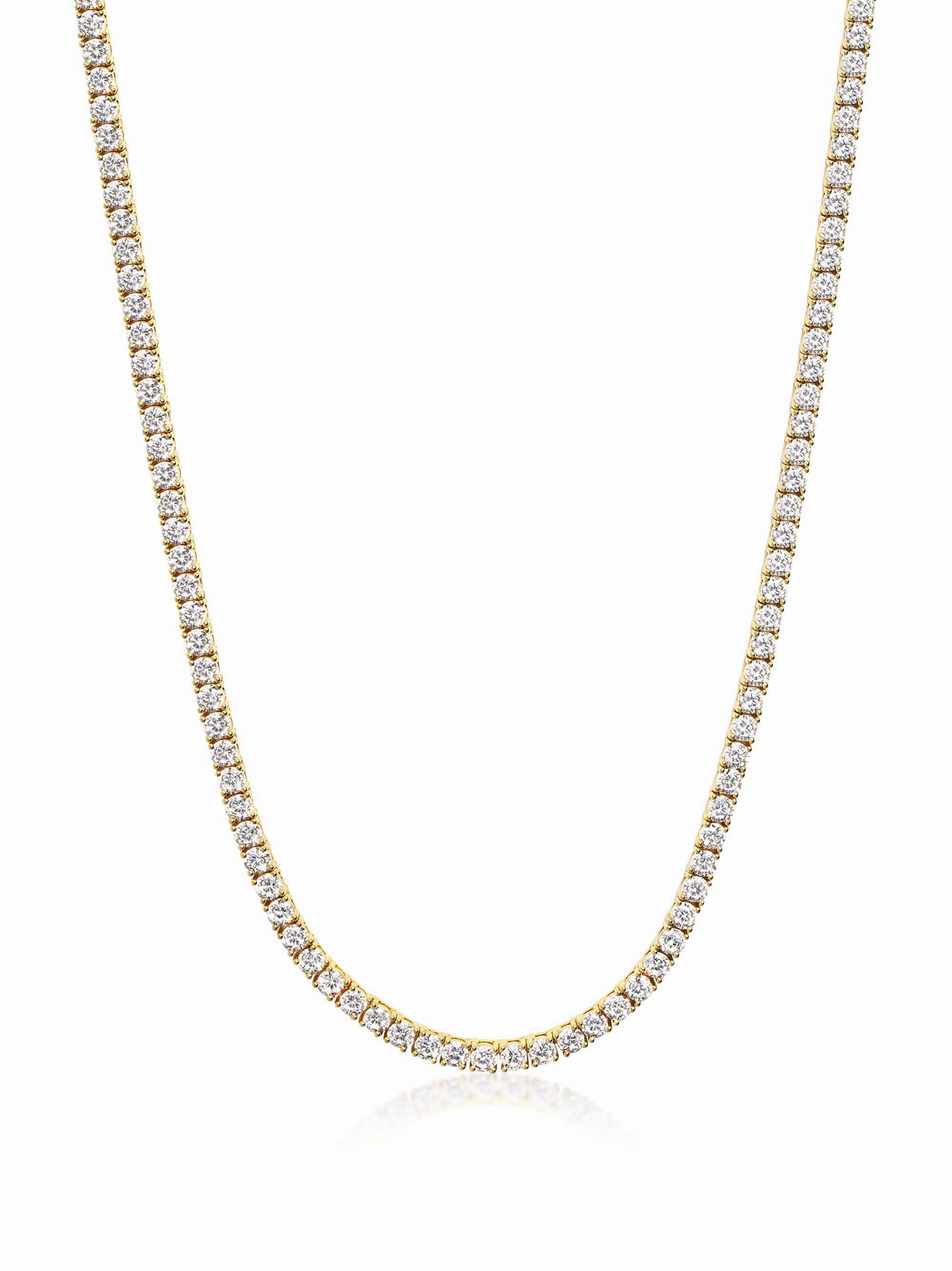 Tennis Choker in Gold