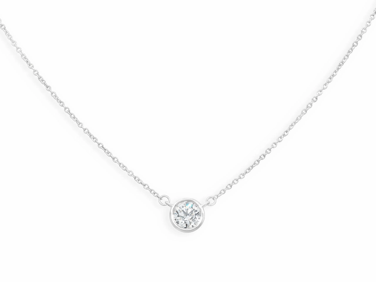 Tiffany & Co. Diamond Solitaire Pendant, 0.92 Carats, in Platinum
