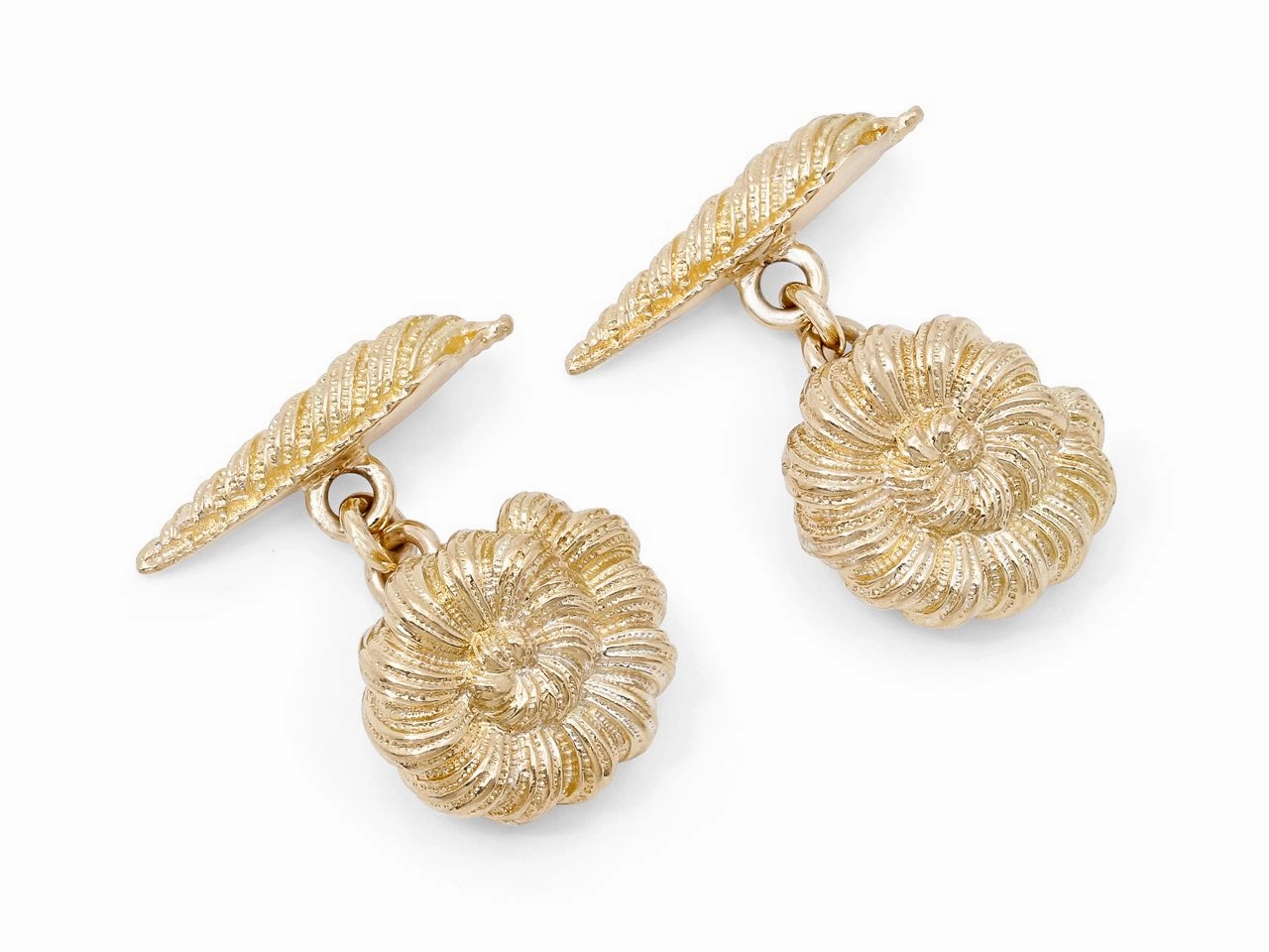 Tiffany & Co. Schlumberger Shell Cufflinks in 18K Gold