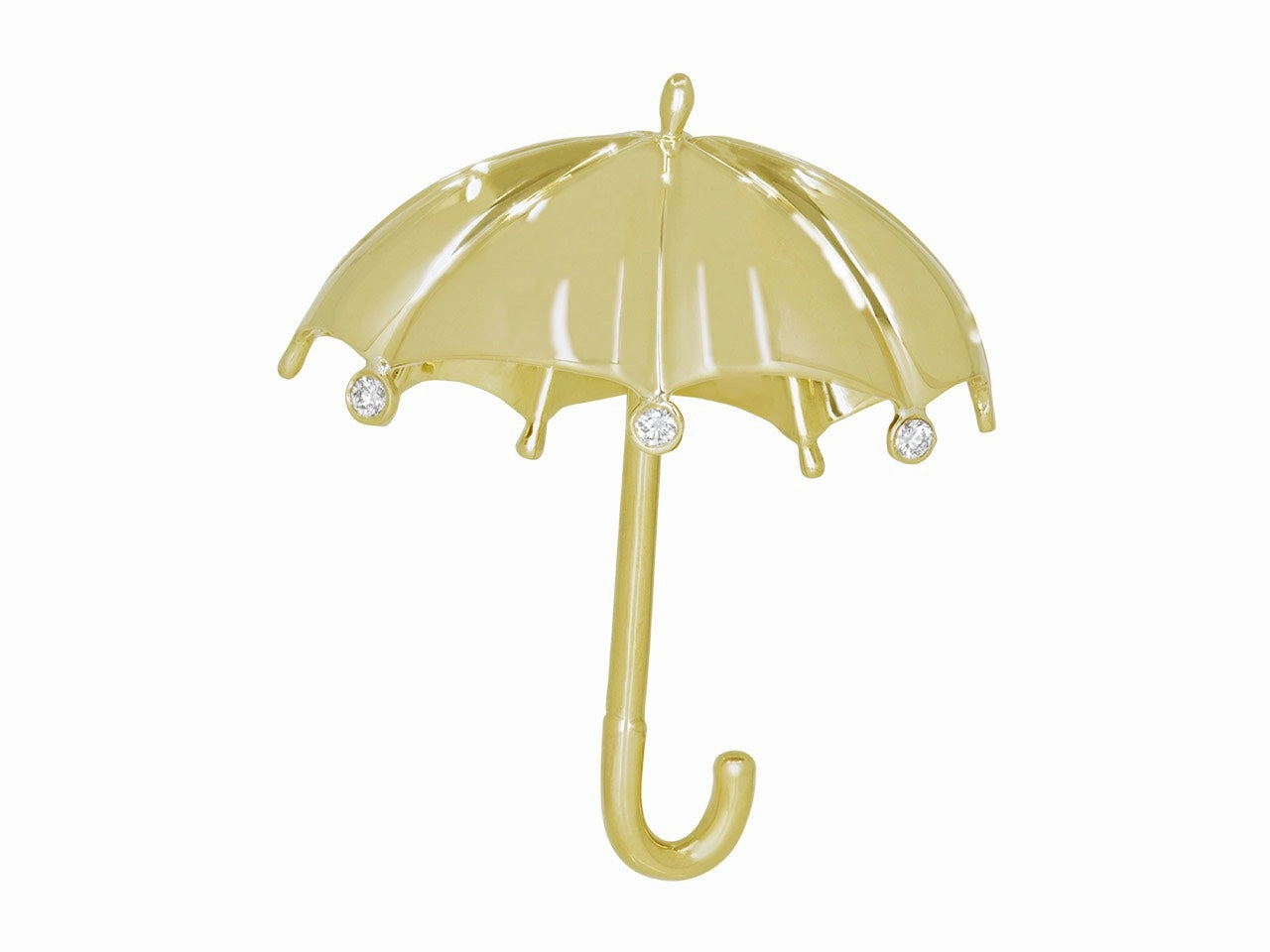 Tiffany & Co. Umbrella Brooch in 18K Gold