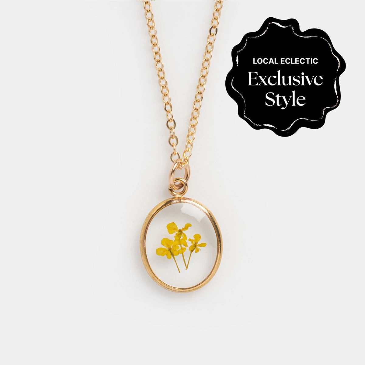 Tiny Birth Flower Portrait Necklace