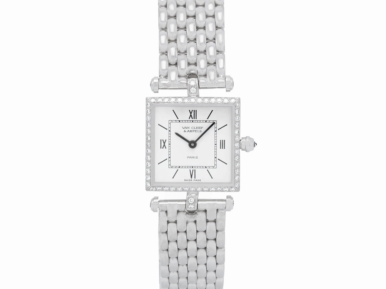 Van Cleef & Arpels 'Classique' Diamond Lady's Watch in 18K White Gold