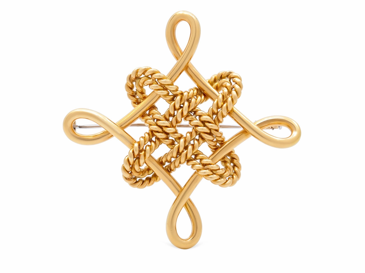Verdura Knot Brooch in 18K Gold