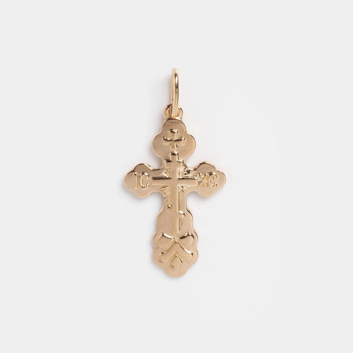 Vintage 14k Ornate Cross Charm