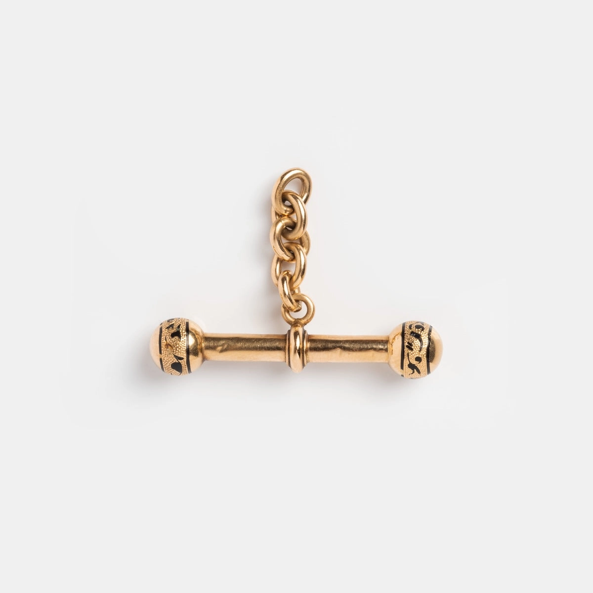 Vintage 18k French T-Bar Dangle Charm