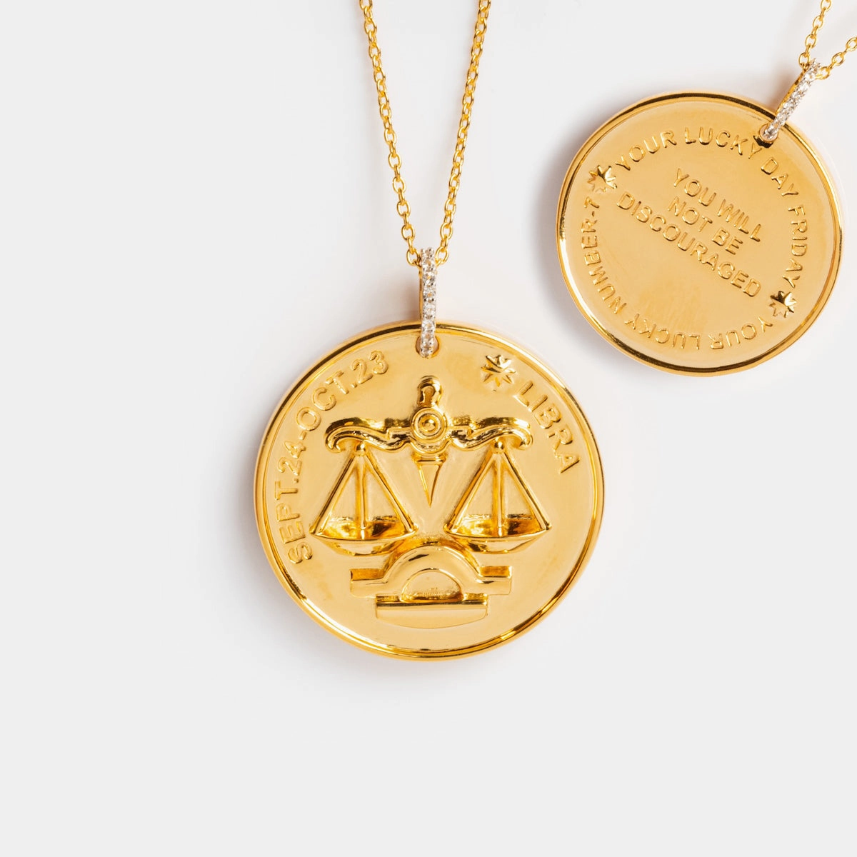 Vintage Inspired Zodiac Coin Necklace