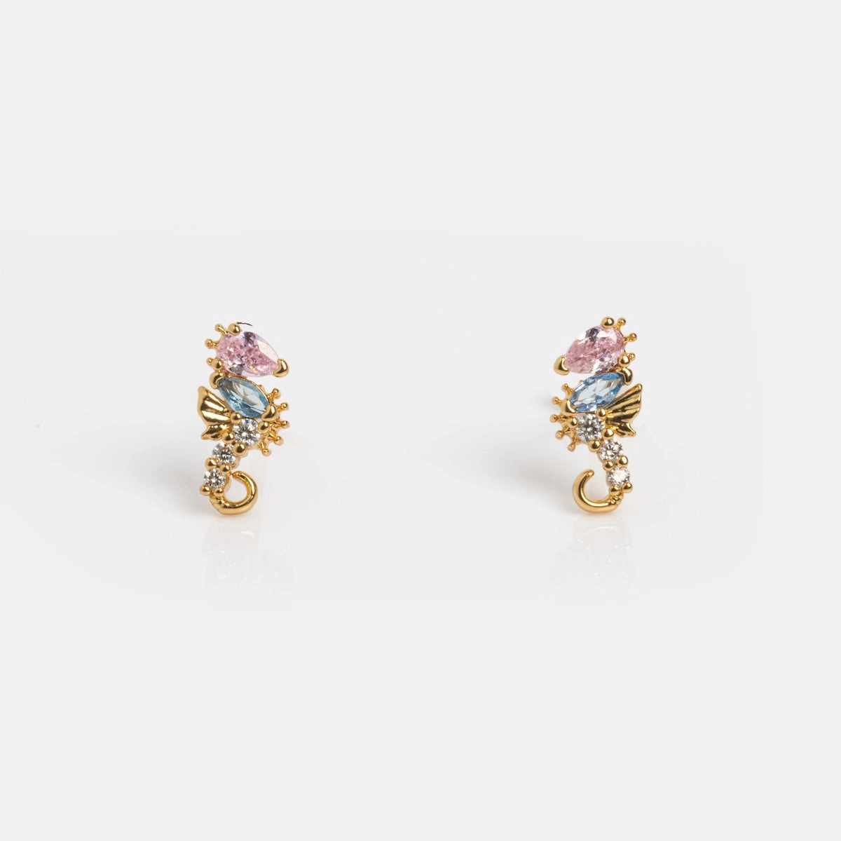 Whimsical Sea Horse Studs
